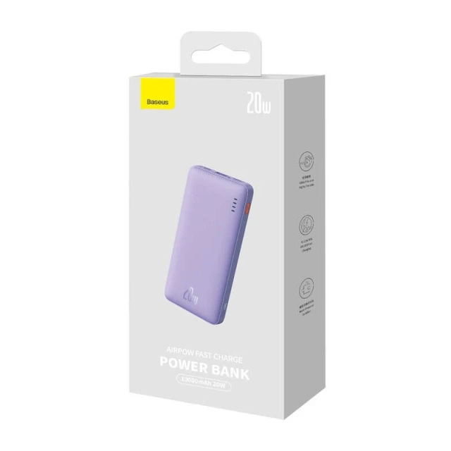 Powerbanka Baseus Airpow 10000mAh 20W Purple