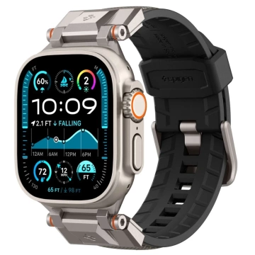 Remienok Spigen DuraPro Armor pre Apple Watch 42-49 mm – sivý