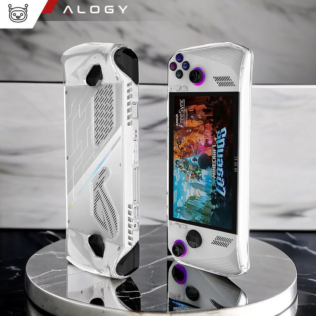 Case for Asus Rog Ally Clear Case console, housing cover, silicone, Alogy overlay, transparent