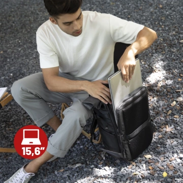 Ruksak Mark Ryden na fotoaparát a vybavenie, vodotesný, objem 30 l, nárazuvzdorný EVA, s priehradkami na príslušenstvo a 15,6" notebook (48 × 27 × 19 cm) – čierny