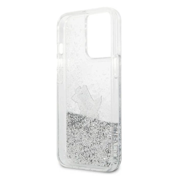 Etui Karl Lagerfeld KLHCP13XGCFS na iPhone 13 Pro Max 6,7" pevné puzdro Liquid Glitter Choupette Fun