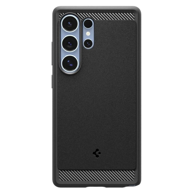 Чохол для Samsung Galaxy S25 Ultra Matte Black Spigen Rugged Armor MagSafe