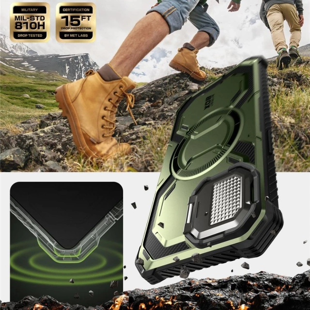 Puzdro Supcase ArmorBox Mag MagSafe pre iPhone 16e Guldan