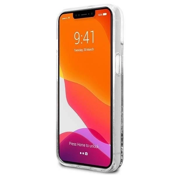 Karl Lagerfeld KLHCP13SKICGLS iPhone 13 mini 5,4" srebrny/silver Hardcase Liquid Glitter Karl