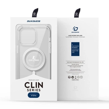 Puzdro DUX DUCIS Clin Mag - priehľadné puzdro kompatibilné s MagSafe pre iPhone 15 Pro Max