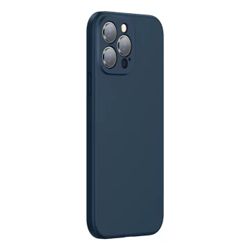 Чохол-накладка Baseus Liquid Gel Case Silicone Cover для iPhone 13 Pro Max Blue (ARYT000803)