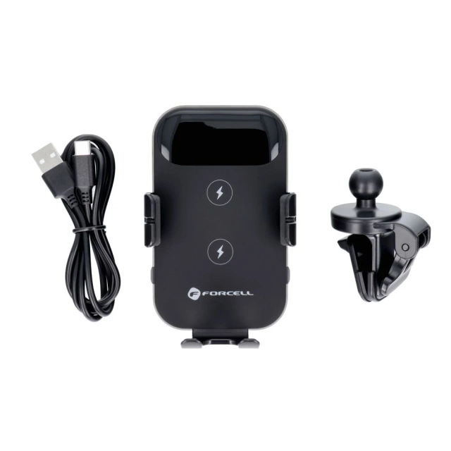Forcell HS4 15W Qi Autohalterung für Kühlergrill mit Automatik