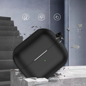 Silikónové puzdro, kryt slúchadiel, puzdro pre Samsung Galaxy Buds 3 / 3 Pro Black