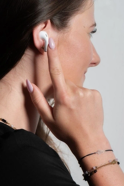 Bezdrôtové slúchadlá do uší Forcell F-Audio TWS Master Pro, biele