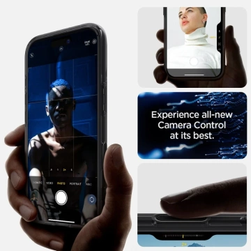 Pouzdro Spigen Ultra Hybrid „T“ MagSafe pro iPhone 16 černé