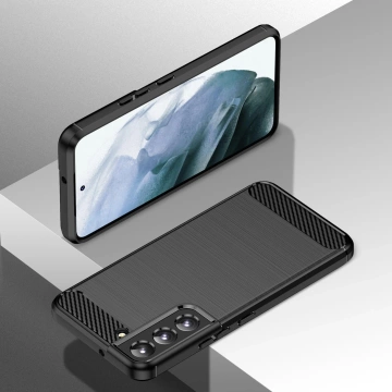 Phone case Carbon Case for Samsung Galaxy S23 flexible silicone carbon cover black