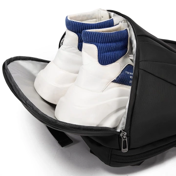 Водонепроникний рюкзак Bange для ноутбука 15.6", city traveler, 45х30х16 см, для роботи, літака, чоловічий, жіночий, з USB портом Чорний