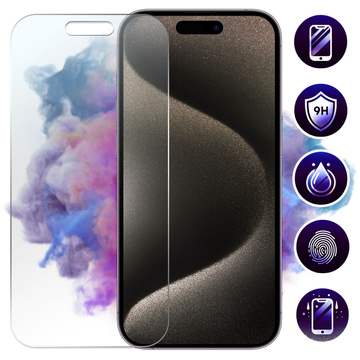 Hybridglas für Apple iPhone 15 Pro für den Bildschirm Alogy Flexi Glass 9H flach für den Bildschirm