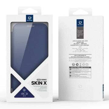 Etui do iPhone 17 Dux Ducis Skin X Pro Portfel MagSafe Niebieskie