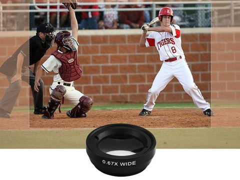 Sada 3 šošoviek pre telefón makro rybie oko široké čierne