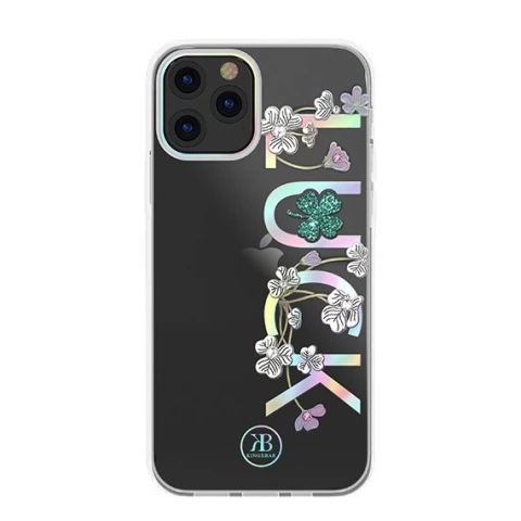 Kingxbar Lucky Series case decorated with original Swarovski Crystals iPhone 12 mini transparent (Luck)
