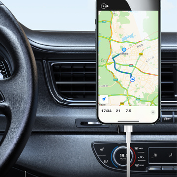 USAMS Magnetic Car Wireless Charging 15W induction car phone holder for the vent. CD170DZ01 (US-CD170) grey/grey