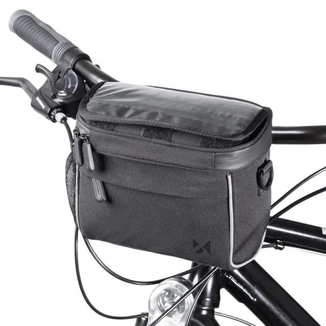 Wozinsky Fahrradlenkertasche Fahrrad-Umhängetasche Schwarz (WBHBB-01)