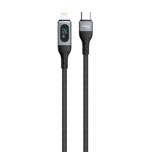 Dudao cable USB Type C - Lightning fast charging PD 20W black (L7MaxL)