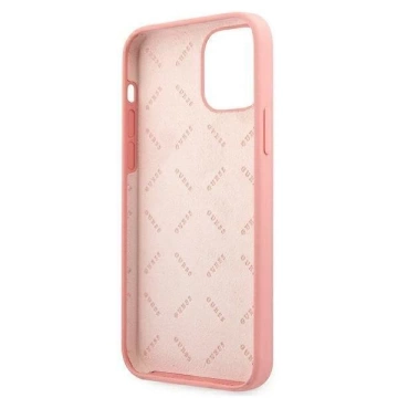 Guess GUHCP12LLSPEWPI iPhone 12 Pro Max 6,7" różowy/růžové pevné pouzdro Peony Collection