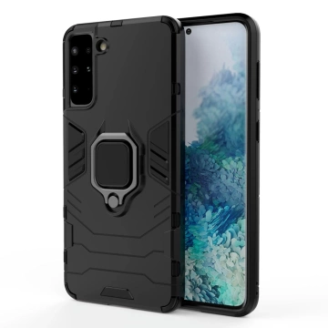 Ring Armor armored hybrid case cover with magnetic holder for Samsung Galaxy S22 (S22 Plus) black