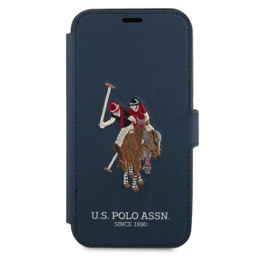 Etui na telefon US Polo Embroidery Collection book iPhone 12/12 Pro 6,1" granatowy/navy