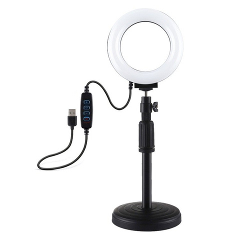 Lampa pierścieniowa LED z regulowaną podstawką Puluz PU391