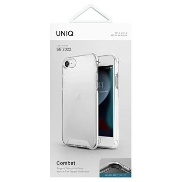 UNIQ Combat Handyhülle für Apple iPhone SE 2022 / SE 2020 /7/8 weiß/blank weiß