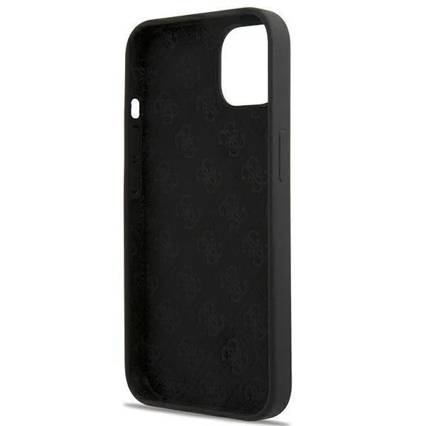 Ratet mal, GUHMP13MLSLMGBK iPhone 13 6,1" schwarz/czarny Hardcase Silikonschrift Gold Logo