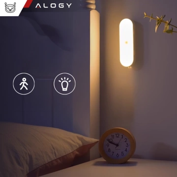 Nočná lampa Alogy Sensor Lamp s pohybovým senzorom, 14 cm, magnetická stolná lampa, biela
