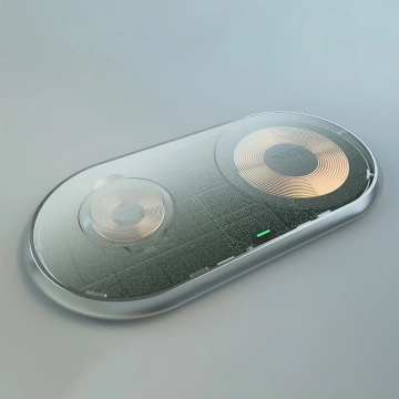 Choetech 2v1 Qi bezdrôtová nabíjačka pre smartfóny / Apple Watch so stojanom (MFI) USB Typ C biela (T317)