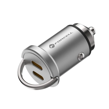 FORCELL F-ENERGY Mini nabíjačka do auta 2 x Type-C PD QC3.0 3A 30W