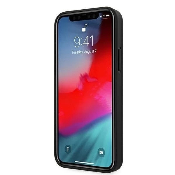 Ratet mal, GUHCP12LRSAVSBK iPhone 12 Pro Max 6,7" czarny/schwarz Hardcase Saffiano Vintage Script