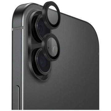 Szkło na obiektyw iPhone 17 UNIQ Optix Aluminium Lens Protector Czarny