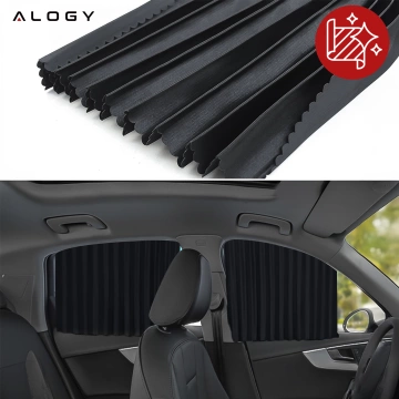 Kryt Magnetická roletka na predné bočné okná na ochranu auta pred slnkom UV ochrana Čierna [2 ks]