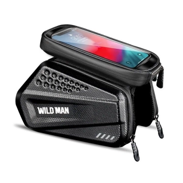 Case/bike holder WILDMAN XXL ES6 frame pannier black/black