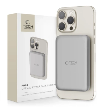 Powerbank magnetyczny PB10 Lifemag Magsafe Power Bank 5000mah Titanium