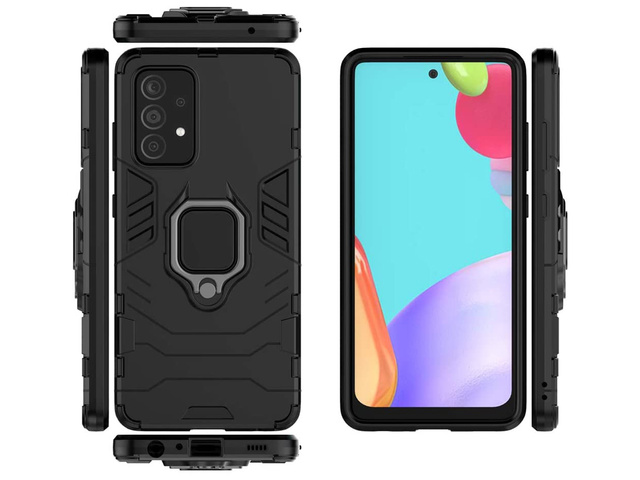 Etui Alogy Stand Ring Armor für Samsung Galaxy A72/ A72 5G schwarz