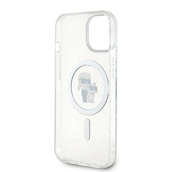 Etui Karl Lagerfeld KLHMP15SHGKCNOT для iPhone 15 6.1" прозорий твердий чохол Karl
