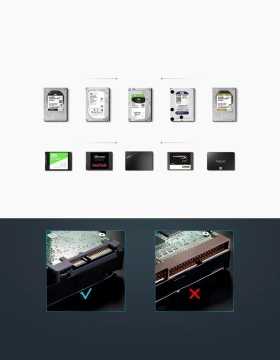 Корпус жорсткого диска Ugreen SATA 3.5'' USB 3.0 чорний (50422)