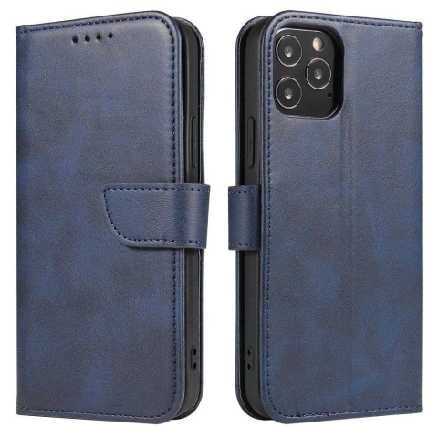 Magnet Case elegantný kryt puzdra s chlopňou a stojančekom pre Samsung Galaxy A03s (166.5) modrý