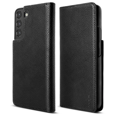 Шкіряний чохол Ringke Folio Signature Flip для Samsung Galaxy S22 (S22 Plus) чорний (FSS118R262)
