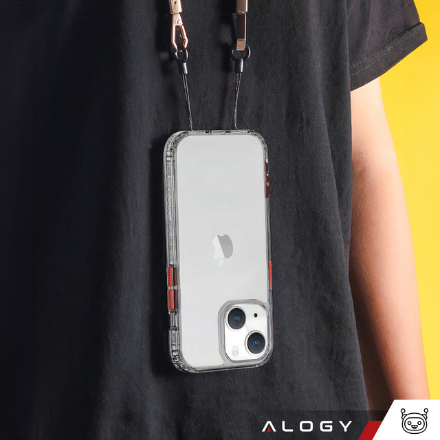 Alogy Protective Case Schutzhülle für Apple iPhone 14 Plus Schwarz und Klarglas