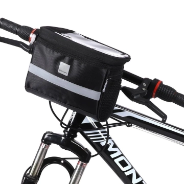 Wozinsky bicycle handlebar bag with phone case 2 l black (WBB12BK)
