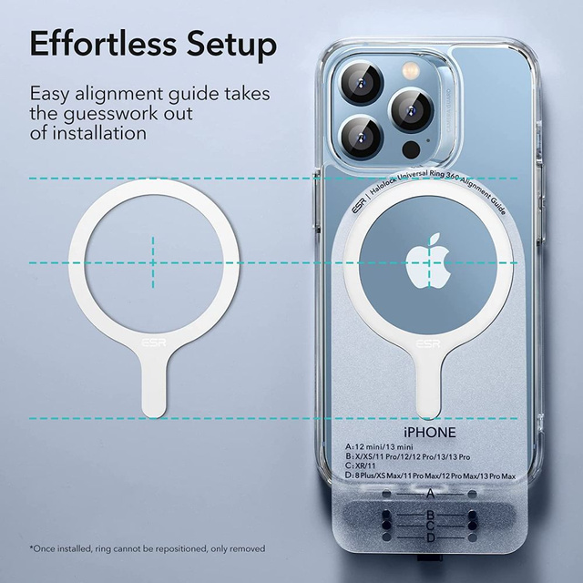 Magnetring ESR HaloLock MagSafe Universal 2er Pack Weiß