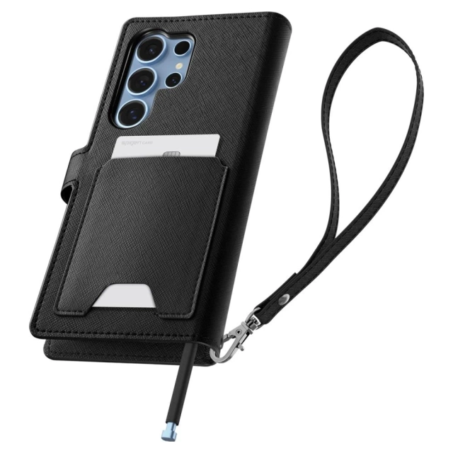 Etui do Samsung Galaxy S25 Ultra Black Spigen Wallet "S"