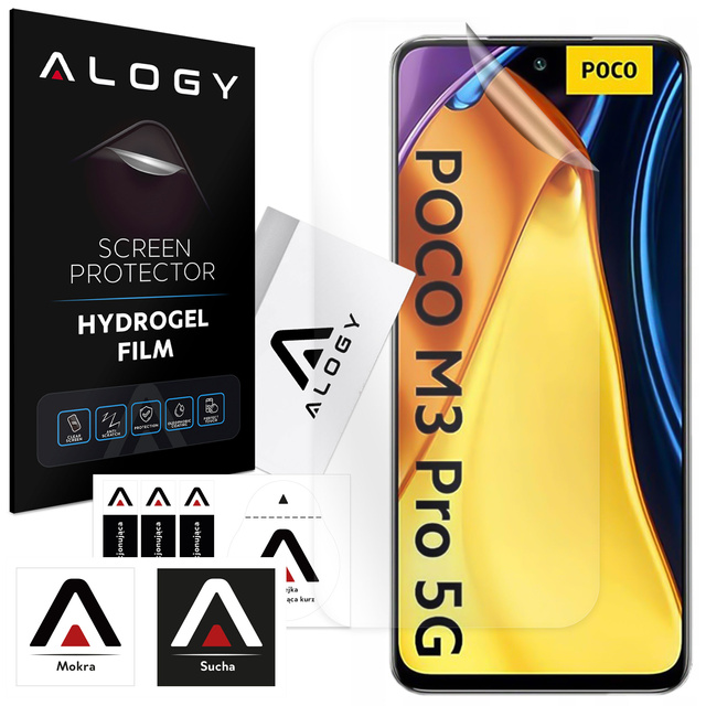 Hydrogel Film for Xiaomi Poco M3 Pro/ M3 Pro 5G Phone Screen Protector Alogy Hydrogel Film