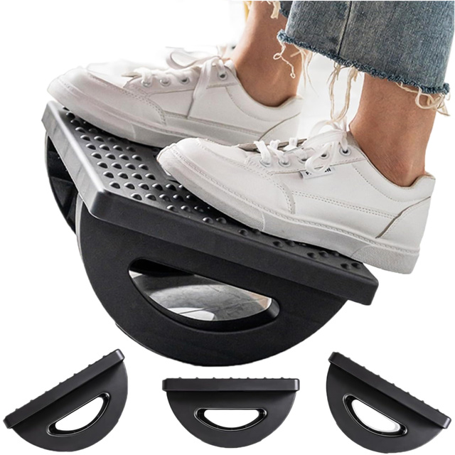 Office footrest foot rest legs foot massage for office work adjustable angle adjustment black