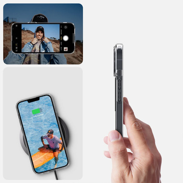 Etui obudowa puzdro Spigen Liquid Crystal pre Apple iPhone 14 Plus Crystal Clear