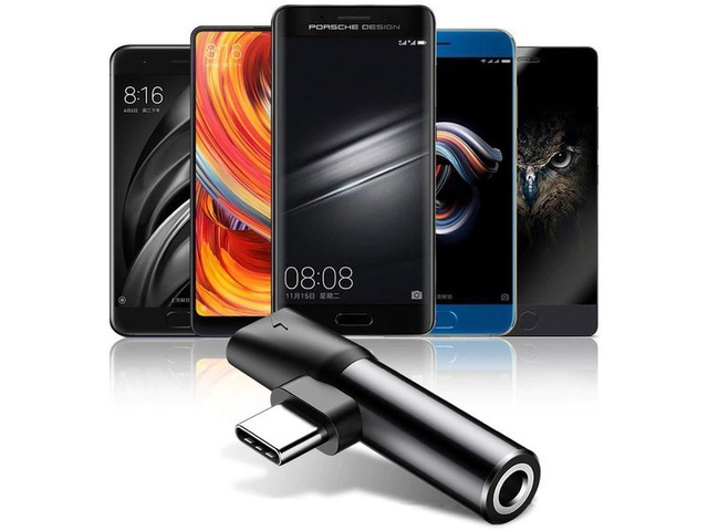 Baseus USB-C auf Audio Mini Jack 3,5 mm USB-C Adapter L41 Schwarz